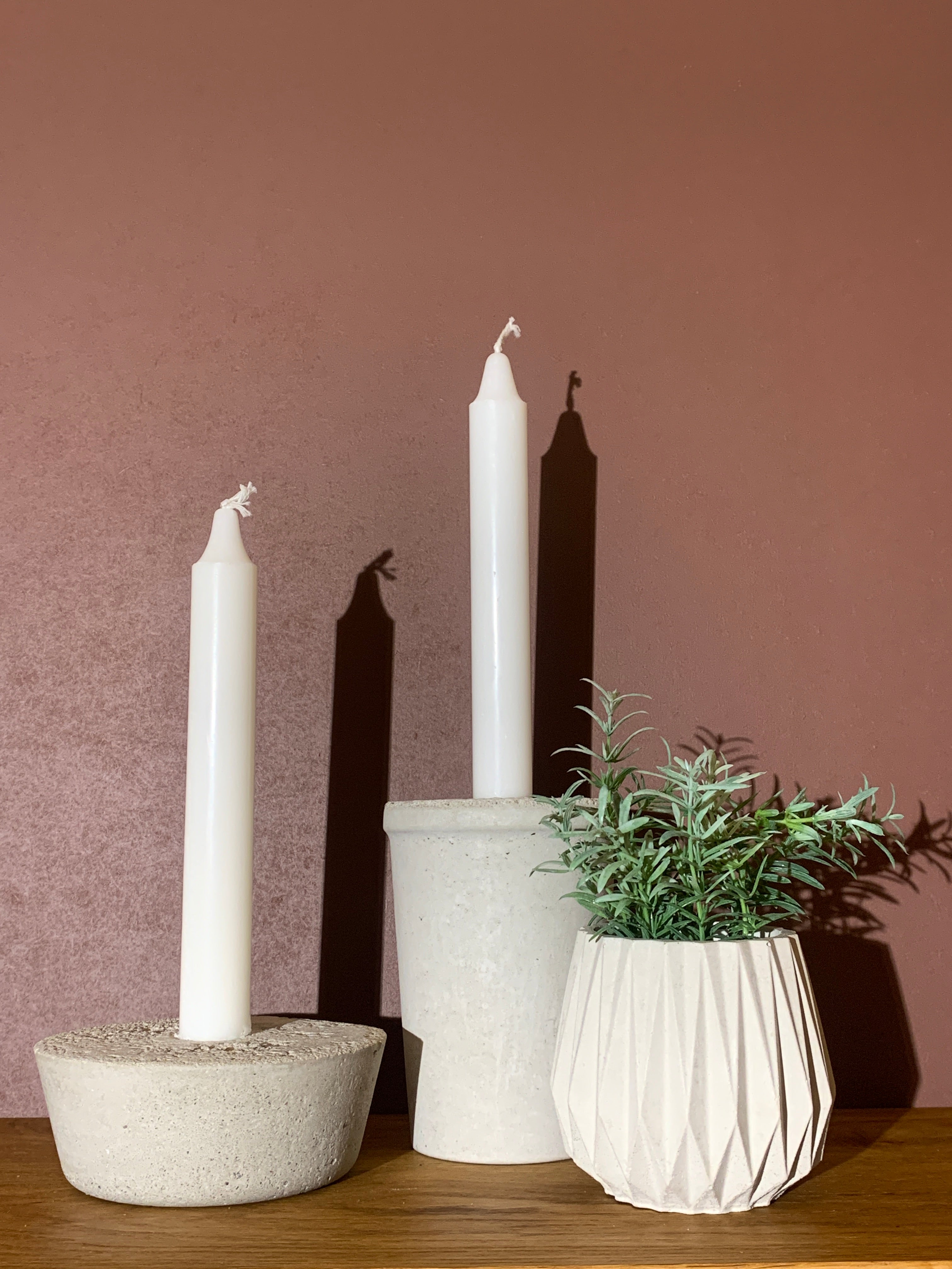 Plissé krukke - betong