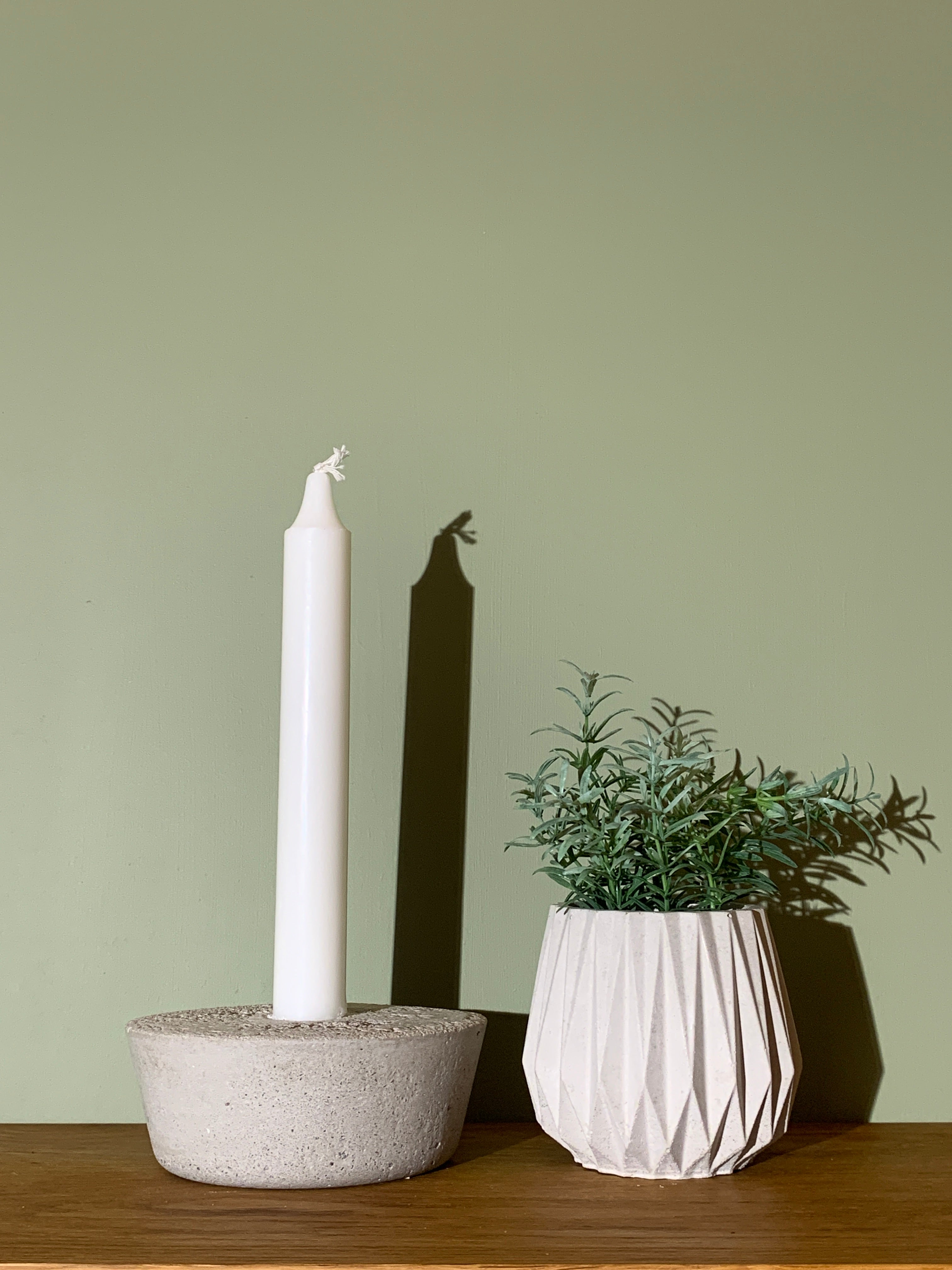 Plissé krukke - betong