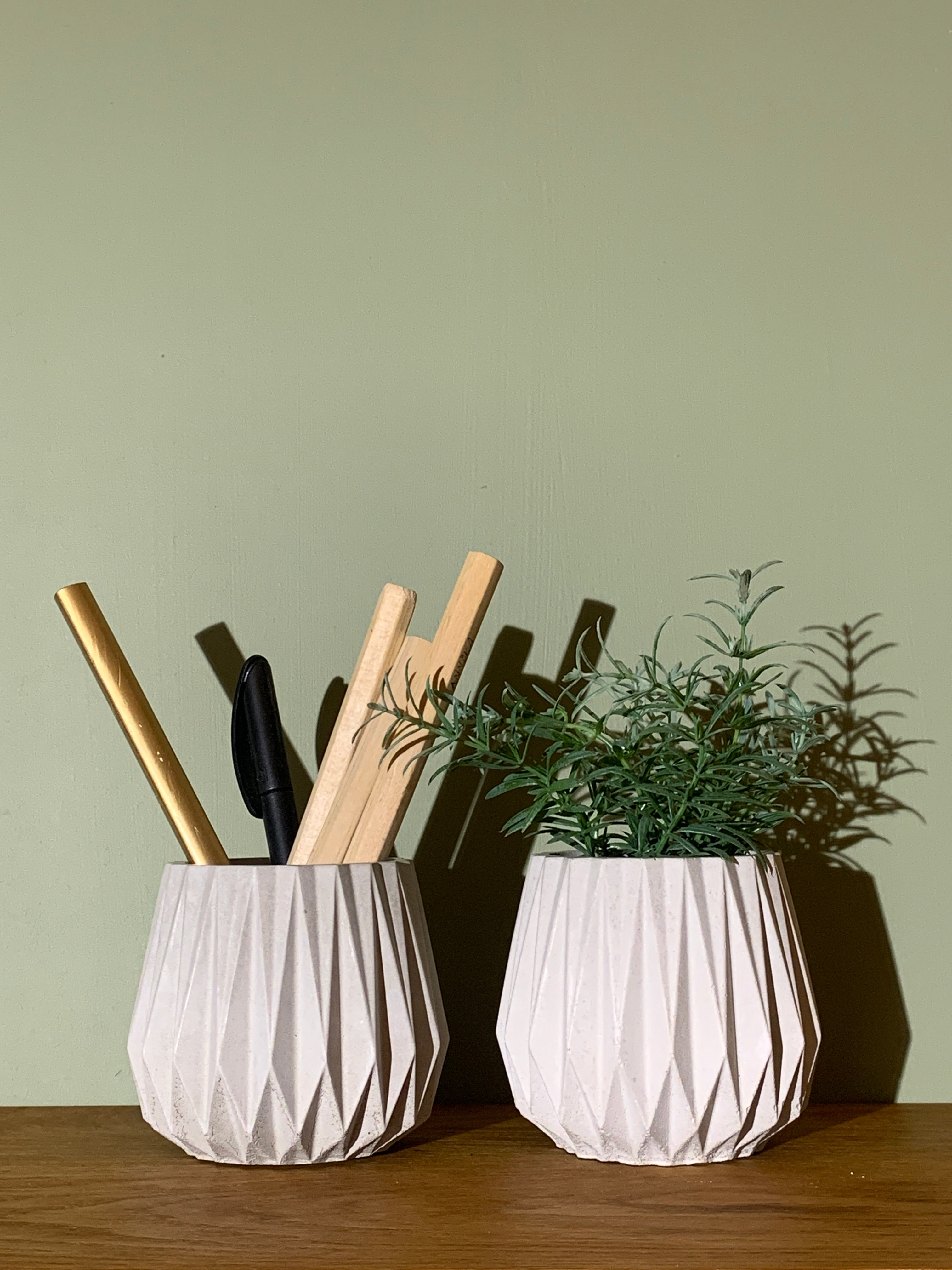 Plissé krukke - betong