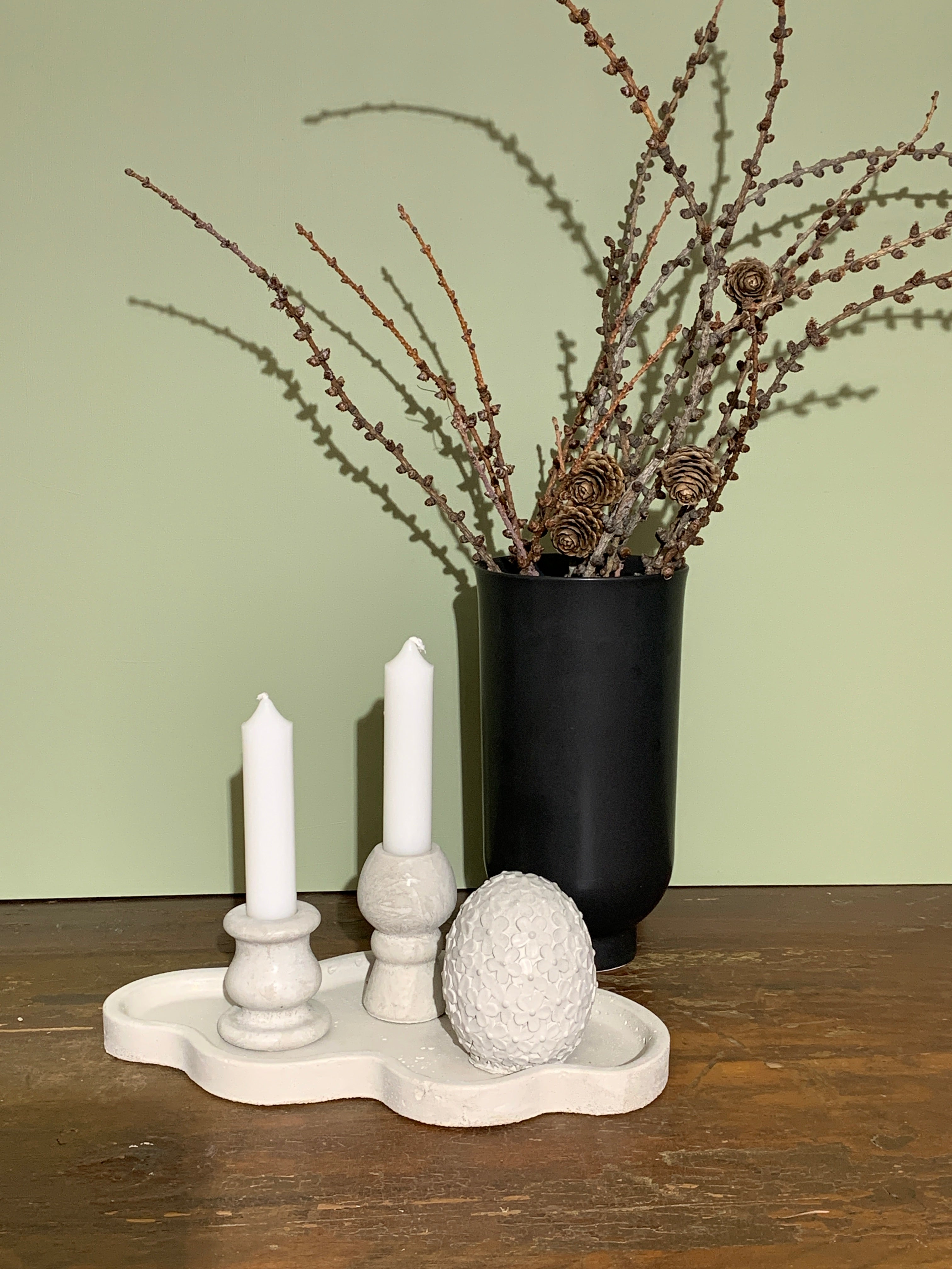 Blomsteregg i betong, stort